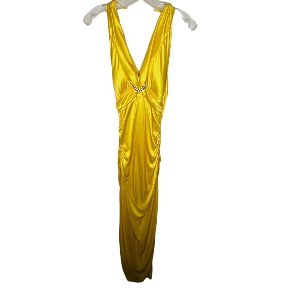 My Michelle Yellow Halter Dress